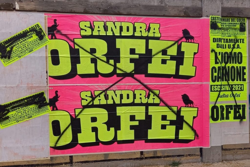 Atti vandalici nei confronti del Circo Sandra Orfei